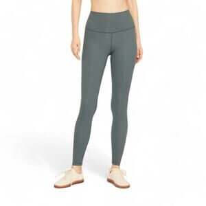 Everlane Womens The Perform Leggings Sage Green High Waist 28" Ankle Size M